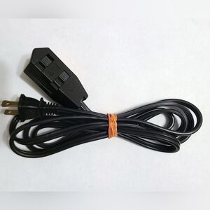 6ft Extension Electrical Power Cable Cord with 3 Plugs